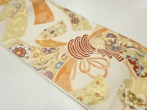 束ね熨斗に鳳凰模様織出し袋帯